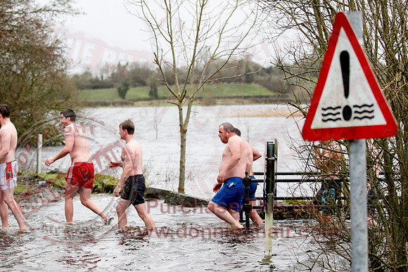 New Years Day Charity Swim at Galloon Island, Newtownbutler.