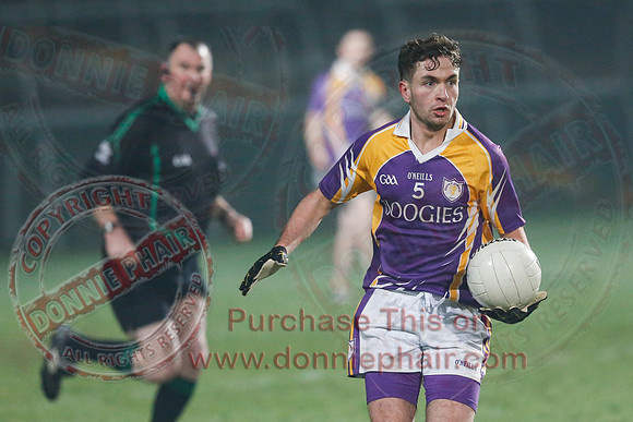 Derrygonnelly (0-7) V Ederney (0-6) in Senior GAA Football League Division 1A Final.