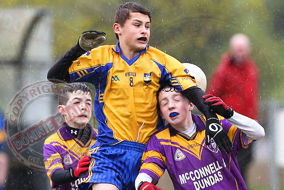 Enniskillen Gaels (5-6) V Derrygonnelly (1-3) in U14 GAA Division One Final.