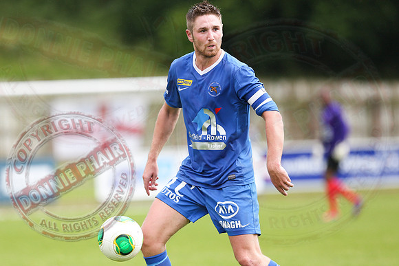 Ballinamallard United (1) V Crusaders (0) in Danske Irish Premier League.