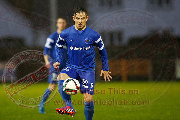 Ballinamallard (0) V Ballymena (1) in IFA Premiership.