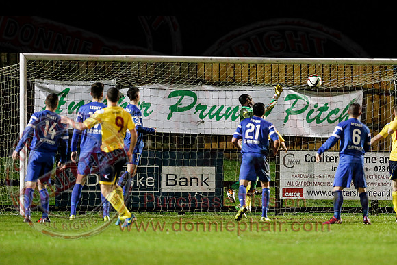 Ballinamallard United (1) V Dungannon Swifts (1) in Danske Bank Premier League.