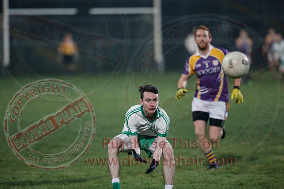 Derrygonnelly (0-7) V Ederney (0-6) in Senior GAA Football League Division 1A Final.