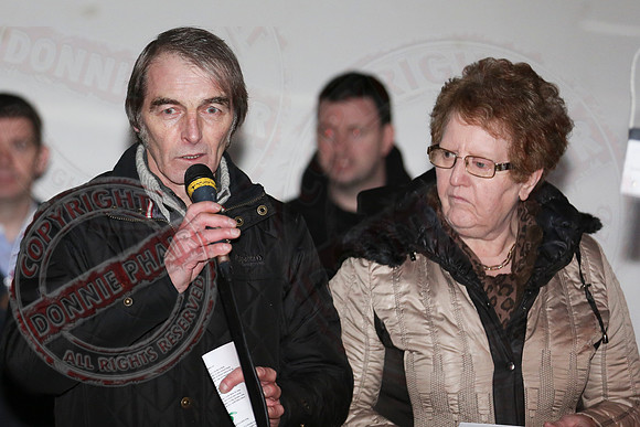 Turning on Christmas Lights in Lisnaskea.