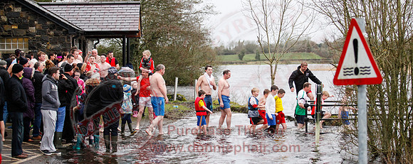 New Years Day Charity Swim at Galloon Island, Newtownbutler.