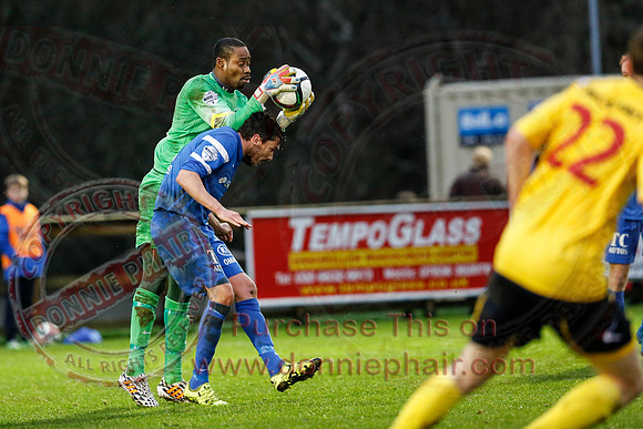 Ballinamallard United (1) V Dungannon Swifts (1) in Danske Bank Premier League.