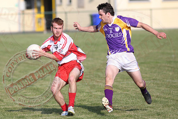 Derrygonnelly (0-14) V St. Patricks, DOnagh (0-10) in Senior GAA Football League, Division one.