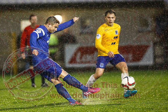 Ballinamallard (0) V Ballymena (1) in IFA Premiership.