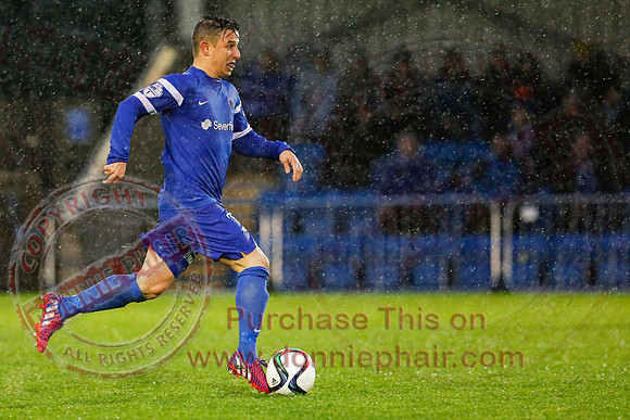 Ballinamallard (0) V Ballymena (1) in IFA Premiership.