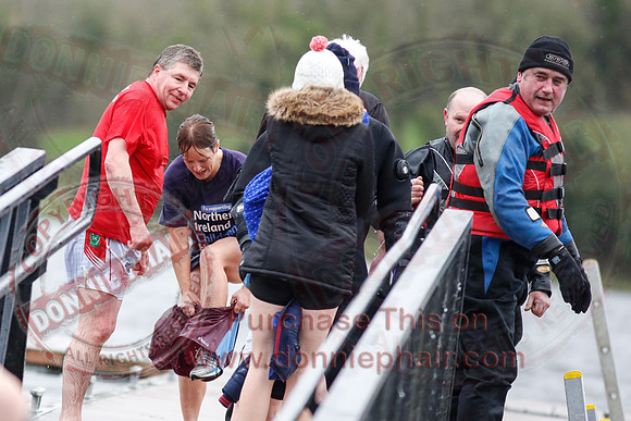 New Years Day Charity Swim at Galloon Island, Newtownbutler.
