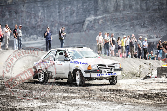 Enniskillen Motor Club Rally Time Trial at Clarke's Quarry, Lisnaskea.