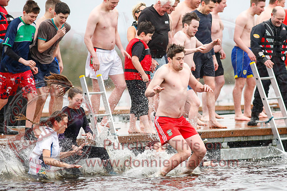 New Years Day Charity Swim at Galloon Island, Newtownbutler.