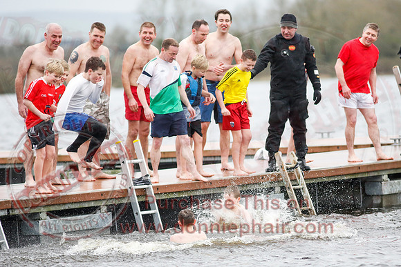 New Years Day Charity Swim at Galloon Island, Newtownbutler.