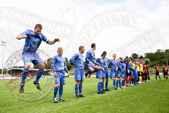 Ballinamallard United (1) V Crusaders (0) in Danske Irish Premier League.