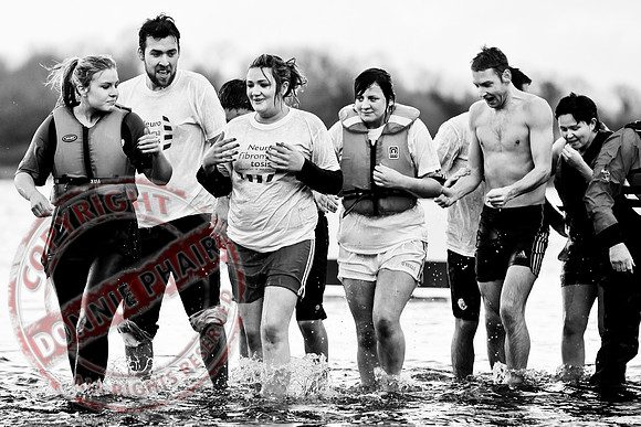 Galloon Island Charity Swim taken near Newtowbutler, County Fermanagh.  The swim takes place every year as with the people swimming for charity.
