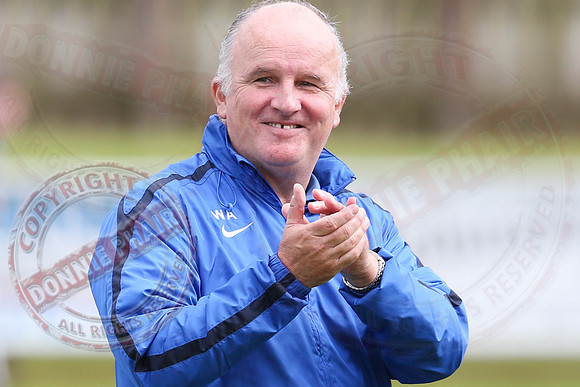 Ballinamallard United (1) V Crusaders (0) in Danske Irish Premier League.
