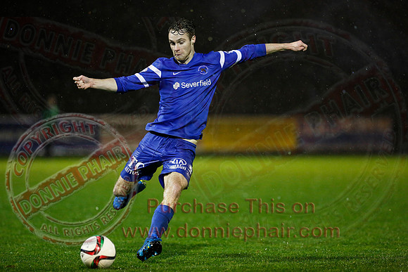 Ballinamallard (0) V Ballymena (1) in IFA Premiership.