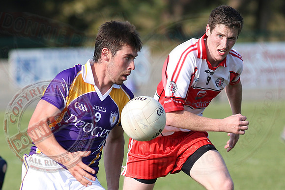 Derrygonnelly (0-14) V St. Patricks, DOnagh (0-10) in Senior GAA Football League, Division one.