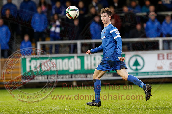 Ballinamallard United (1) V Dungannon Swifts (1) in Danske Bank Premier League.