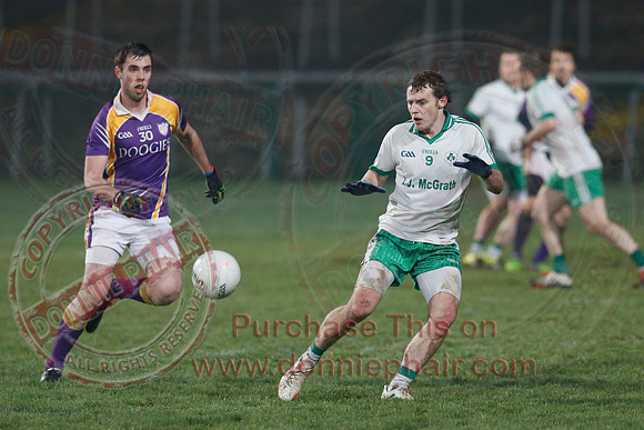 Derrygonnelly (0-7) V Ederney (0-6) in Senior GAA Football League Division 1A Final.