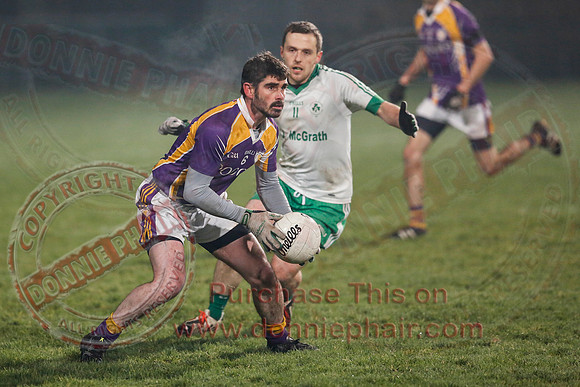Derrygonnelly (0-7) V Ederney (0-6) in Senior GAA Football League Division 1A Final.