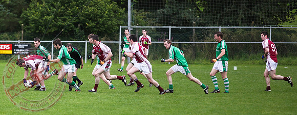 Tempo V Roslea in GAA League Football Match