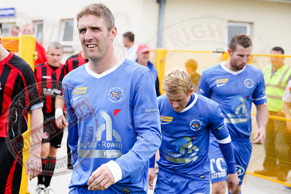 Ballinamallard United (1) V Crusaders (0) in Danske Irish Premier League.