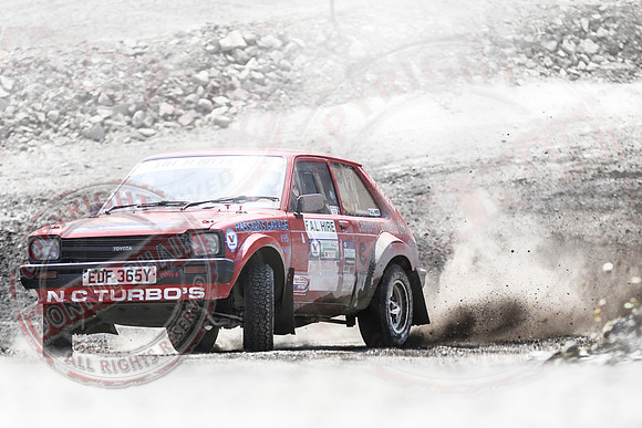 Enniskillen Motor Club Rally Time Trial at Clarke's Quarry, Lisnaskea.