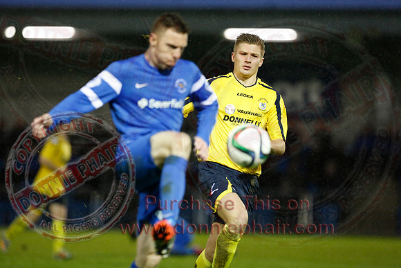 Ballinamallard United (1) V Dungannon Swifts (1) in Danske Bank Premier League.