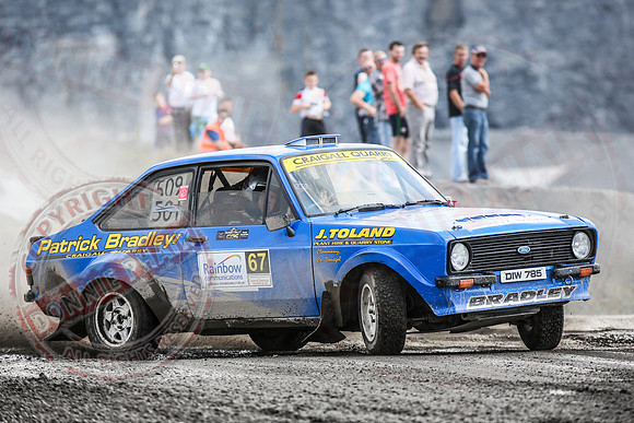 Enniskillen Motor Club Rally Time Trial at Clarke's Quarry, Lisnaskea.
