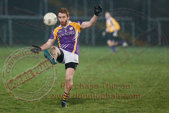 Derrygonnelly (0-7) V Ederney (0-6) in Senior GAA Football League Division 1A Final.