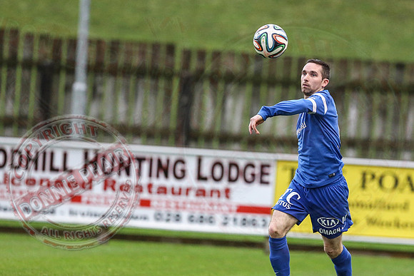Ballinamallard United (0) v Portadown (2) in Danske Bank IFA Premier League.