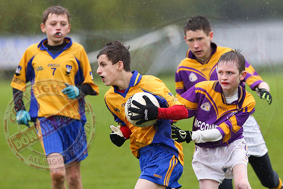 Enniskillen Gaels (5-6) V Derrygonnelly (1-3) in U14 GAA Division One Final.