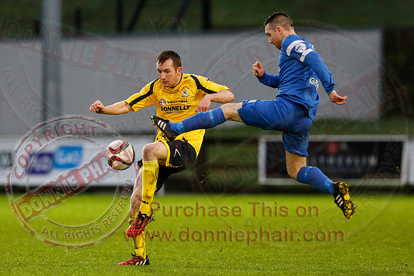 Ballinamallard United (1) V Dungannon Swifts (1) in Danske Bank Premier League.