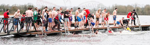New Years Day Charity Swim at Galloon Island, Newtownbutler.