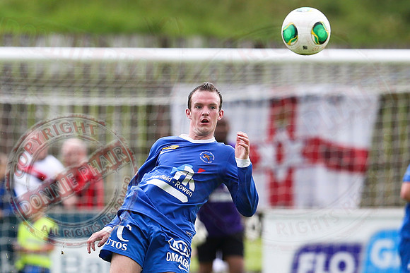 Ballinamallard United (1) V Crusaders (0) in Danske Irish Premier League.