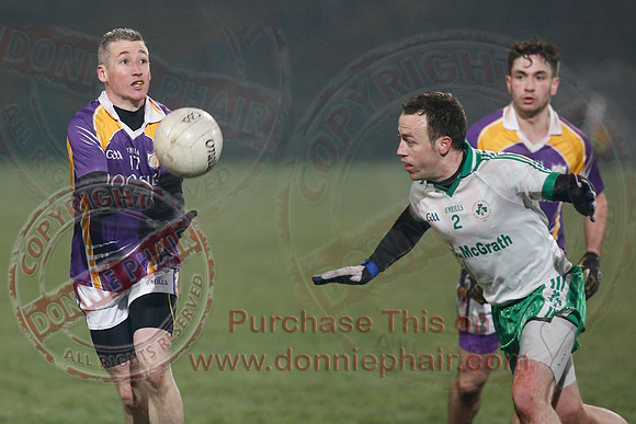 Derrygonnelly (0-7) V Ederney (0-6) in Senior GAA Football League Division 1A Final.