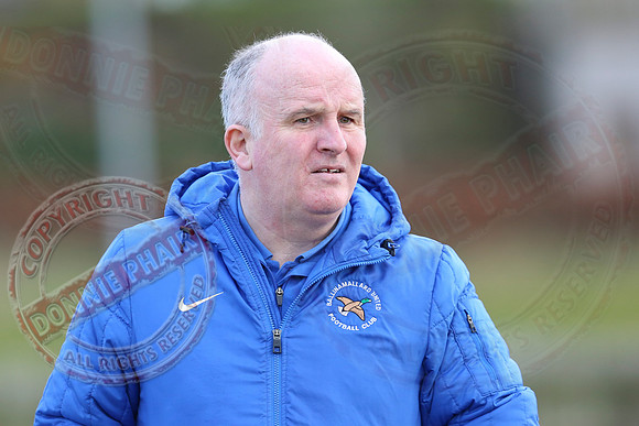 Ballinamallard United (0) V Glentoran (3) in IFA Premiership.
