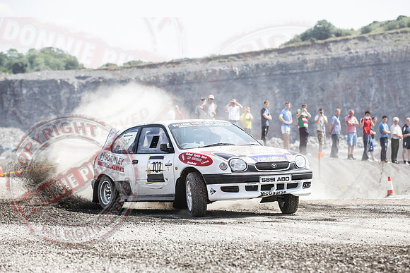 Enniskillen Motor Club Rally Time Trial at Clarke's Quarry, Lisnaskea.