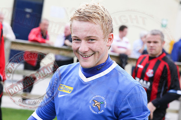 Ballinamallard United (1) V Crusaders (0) in Danske Irish Premier League.