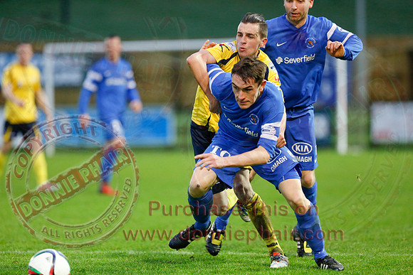 Ballinamallard United (1) V Dungannon Swifts (1) in Danske Bank Premier League.