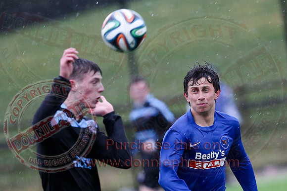 Ballinamallard Youth (1) V Ballymena Youth (1) in Northern Ireland Youth League.