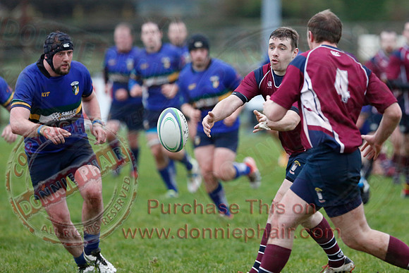 Enniskillen 1st XV (17) V Lisburn (0) in Kukri Qualifying League 2-13.
