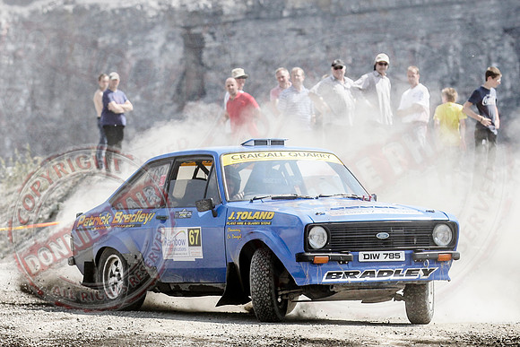 Enniskillen Motor Club Rally Time Trial at Clarke's Quarry, Lisnaskea.
