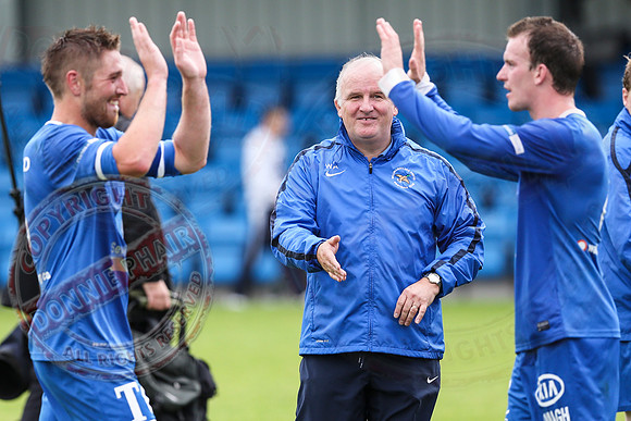 Ballinamallard United (1) V Crusaders (0) in Danske Irish Premier League.