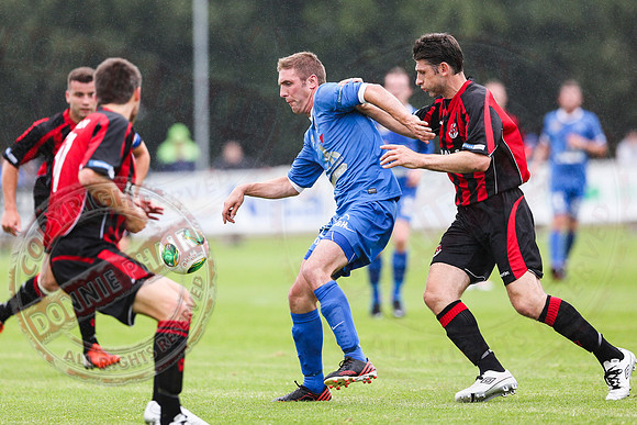 Ballinamallard United (1) V Crusaders (0) in Danske Irish Premier League.