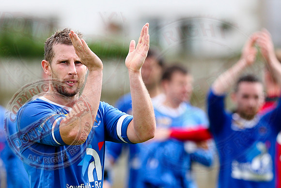 Ballinamallard United (1) V Crusaders (0) in Danske Irish Premier League.
