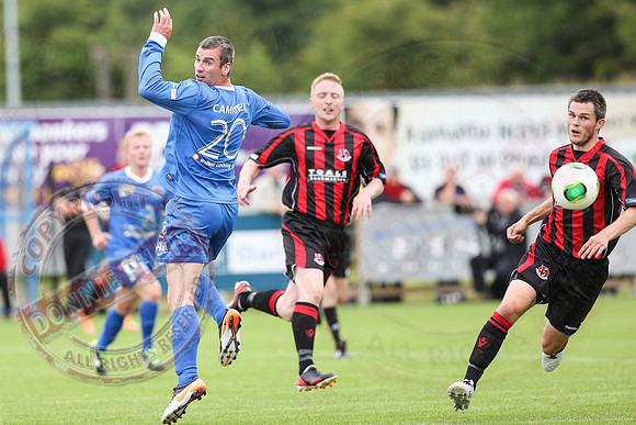 Ballinamallard United (1) V Crusaders (0) in Danske Irish Premier League.