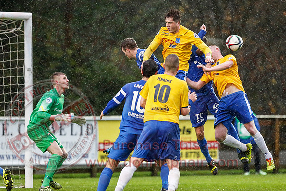 Ballinamallard (0) V Ballymena (1) in IFA Premiership.