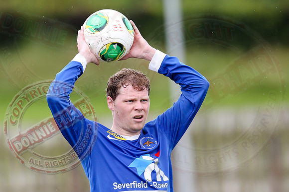 Ballinamallard United (1) V Crusaders (0) in Danske Irish Premier League.